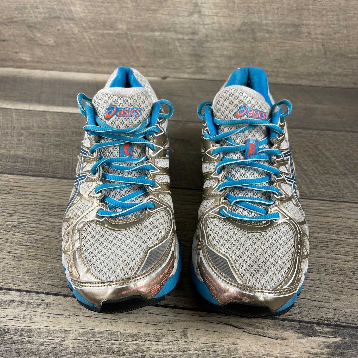 Asic Gel Kayano 20 Women's White/Blue Lace Up Athletic Running