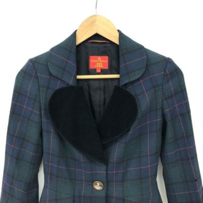 Vivienne Westwood Love Jacket Tartan Check Women's Size S M10/124