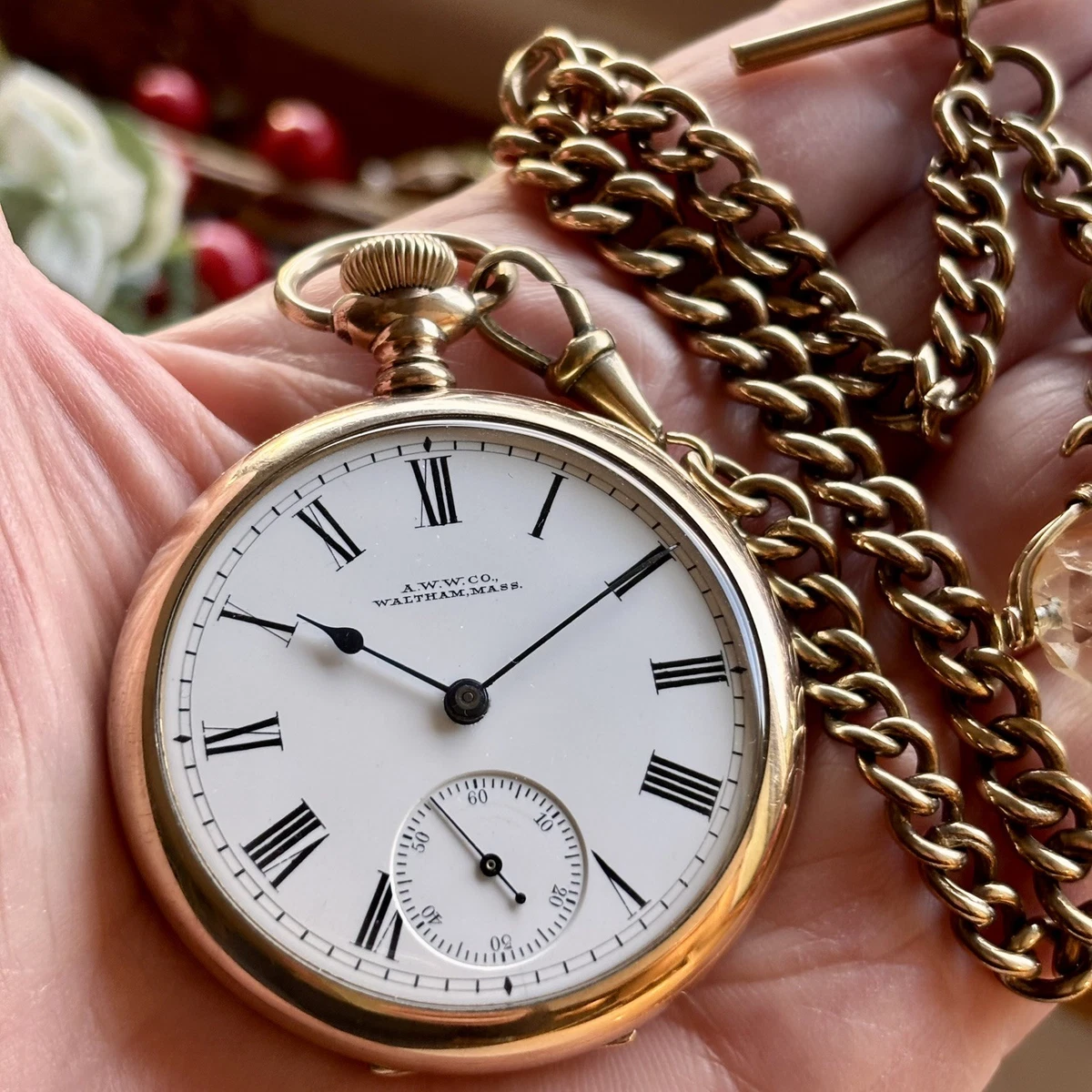 Waltham 18 Pocket Watch Pocket Watches with Vintage 1910-1919 Year