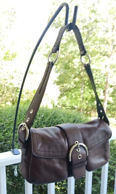 Coach 3653 Vintage Soho Chocolate Brown Leather Shoulder Bag | eBay