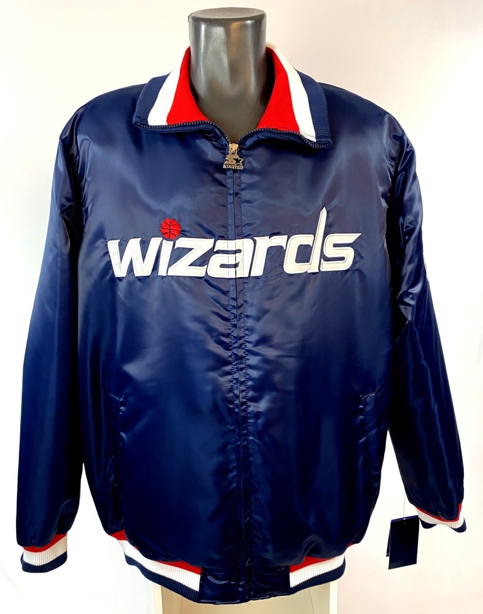 WASHINGTON WIZARDS STARTER Full Zip Jacket BLUE L, XL, 2X | eBay
