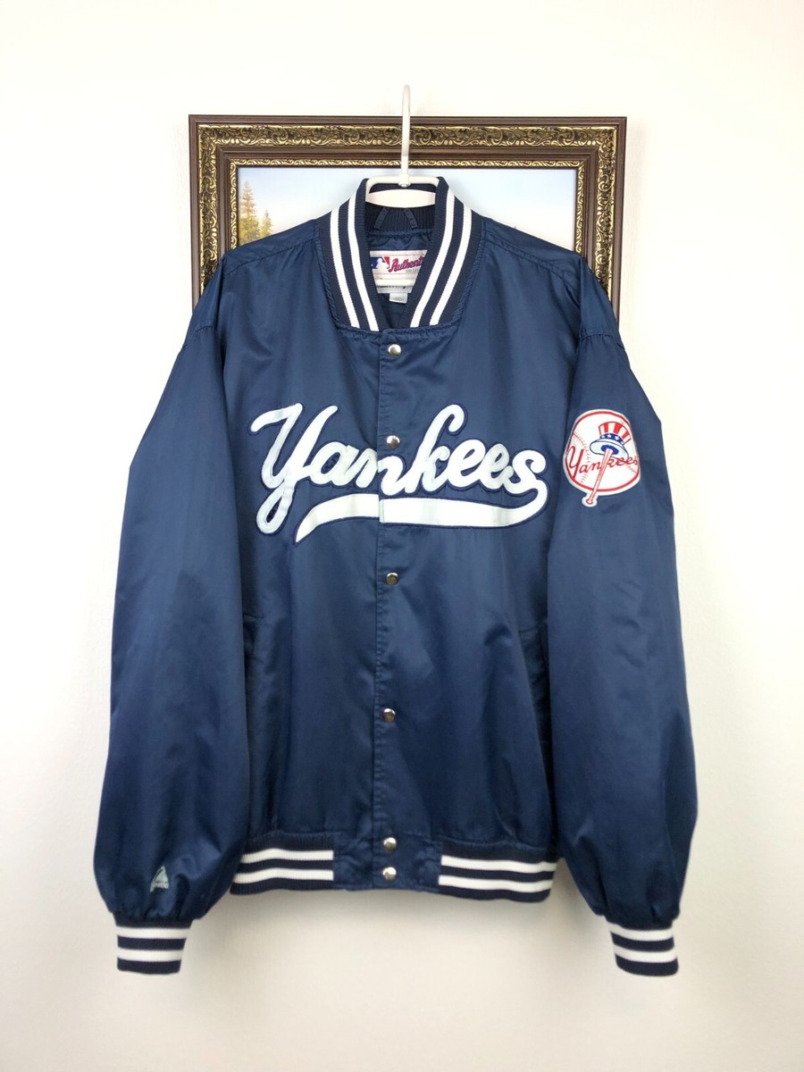 Vintage 90's Majestic Varsity Jacket MLB New York Yankees Satin