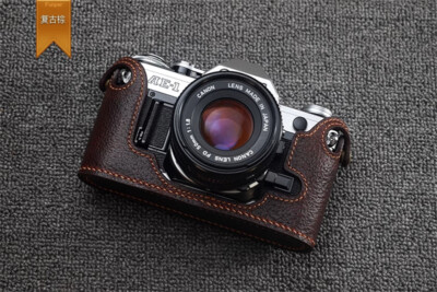 Handmade Genuine Leather Half Case Cover For Canon AE-1 AE-1P A-1