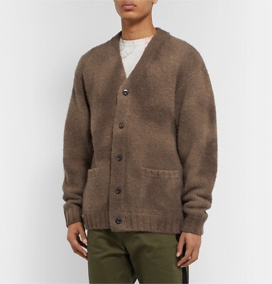 Visvim Selmer Long Cardigan (Dye) - Charcoal Brown size (3) Large