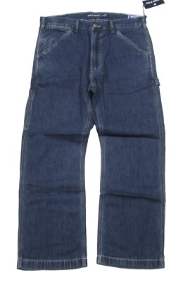 Polo Sport Ralph Lauren Men's Blue Dungaree Relaxed Fit Carpenter