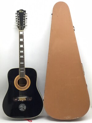 IBANEZ CONCORD BLACK 752. 12 CORDE '70s VINTAGE CHITARRA ACUSTICA