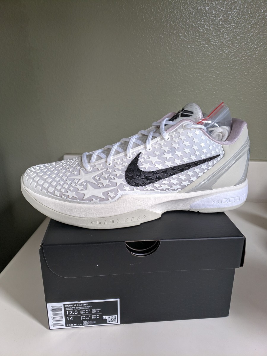 Size 12 1/2 nike zoom kobe protro 6 sail ALLSTAR Kobes Basketball