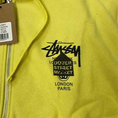 Stussy X Dover Street Market DSM World Tour Zip Hoodie Mens XL
