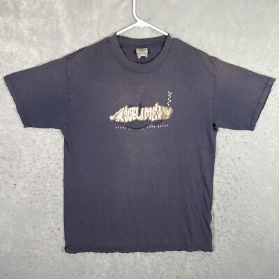 A1 Vintage 90s Sublime Band Skunk Records T Shirt Adult Large Blue