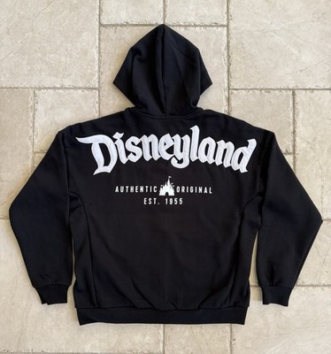 🔥Disney Parks - DISNEYLAND Logo - Zip Hoodie - Black - XXL💥 | eBay