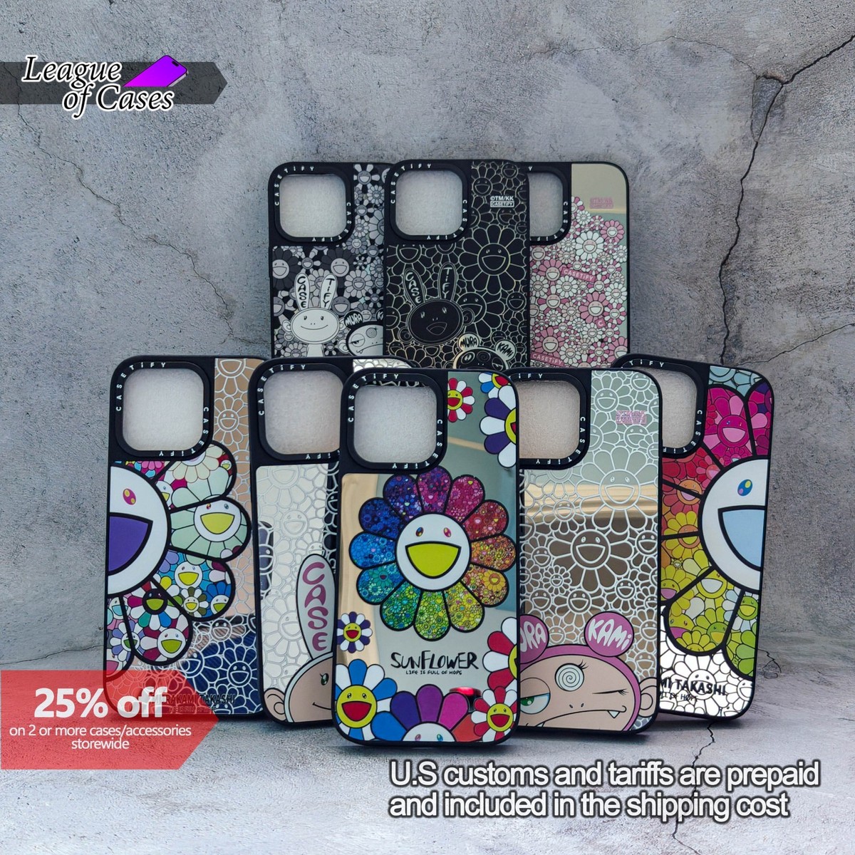 Murakami Casetify Mirror Case for iPhone 13-17 optional MagSafe