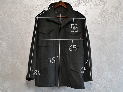 Alpha Industries Mods Coat M-65 Mens Military Jacket Black 8415-01