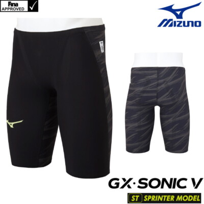 MIZUNO Swim Suit Men GX SONIC V ST FINA Black N2MB0001 Size XS