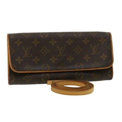 LOUIS VUITTON Monogram Pochette Twin GM Shoulder Bag M51852 LV