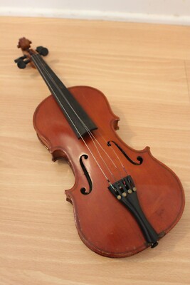 vintage violin Cremona Fecit Anno Domini 19 Case & Bow 1/2