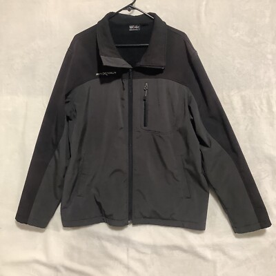 ZX ZeroXPosur Full Zip Jacket Men's Size XL Black 2-Tone Lined