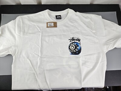 NEW Stussy x Born & Raised 8 Ball Tee Size Large IN HAND FAST SHIP