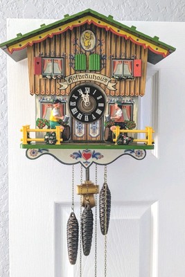 Vtg 70's E Schmeckenbecher Musical Cuckoo Clock Hofbrauhaus with