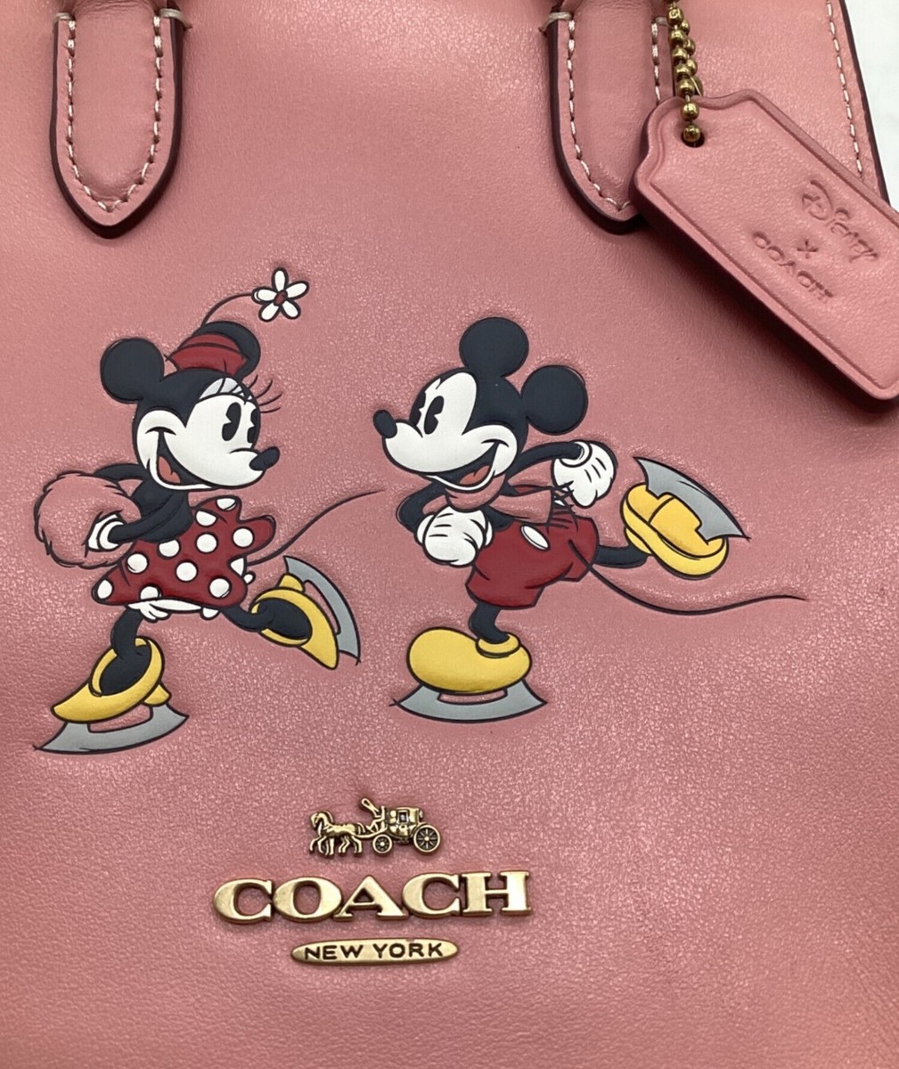 COACH × DISNEY North South Mini Tote Mickey Mouse Minnie Mouse