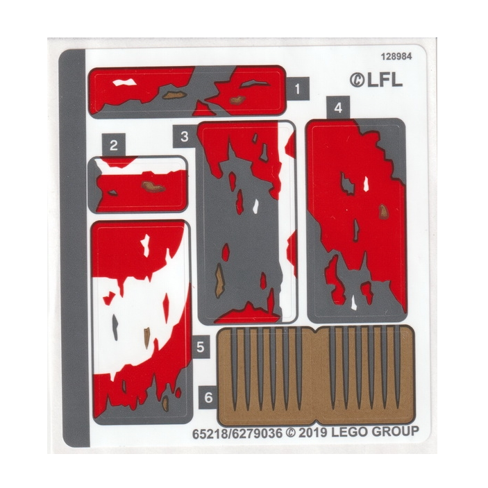 LEGO Star Wars STICKERS - Sticker Sheet for Pasaana Speeder Chase