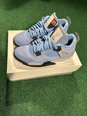 Size 9.5 - Jordan 4 Retro Mid University Blue 194501088343| eBay