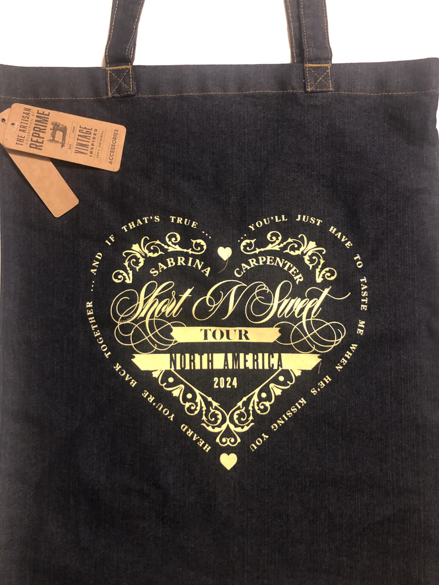 Sabrina Carpenter 2024 Short N' Sweet Tour Official Denim Tote Bag