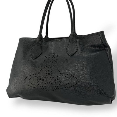 Vivienne Westwood Tote Bag Perforated Logo Large Orb Shoulder Bag