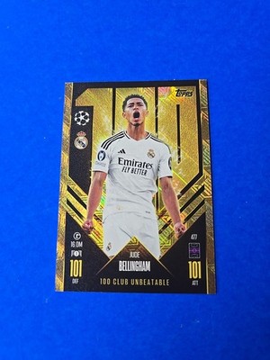 JUDE BELLINGHAM HUNDRED CLUB UNBEATABLE MATCH ATTAX 2024-25 REAL