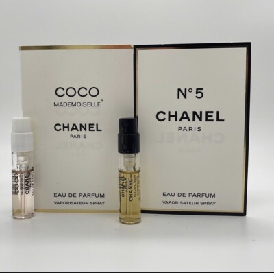 2 Chanel Coco Mademoiselle & Chanel No.5 Eau de Parfum EDP Sample
