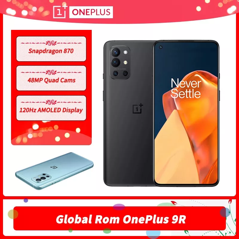 Unlocked OnePlus 9R 5G 8/12GB RAM 128/256GB ROM Dual SIM 6.55