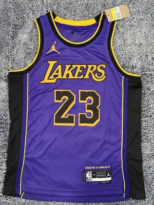 Los Angeles Lakers #23 LeBron James Statement Swingman Jersey | eBay