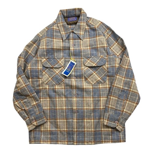 PENDLETON Long Sleeve Shirt 60s S Wool BLU Ombre CK Used | eBay