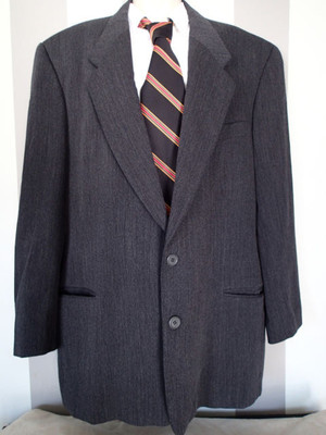 giorgio armani LE COLLEZIONI 44 SUIT JACKET BLAZER CHARCOAL D | eBay