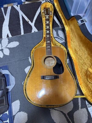 Acoustic Guitar EGIMA REAL J-25 Natural Made in Japan with Hard