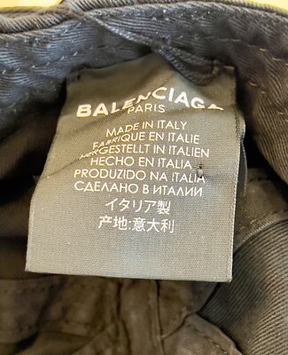 New With Tags RARE Balenciaga Sinners Collection Embroidered Black
