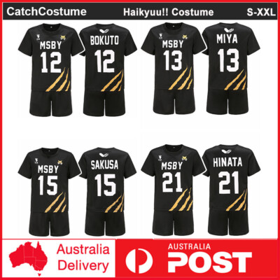 Haikyuu!! MSBY Black Jackals Cosplay Costume Sports Jersey