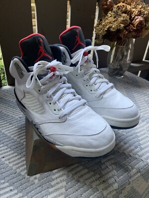 Men's 9 (42.5) Nike Air Jordan 5 Retro 'White Cement' | eBay