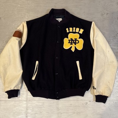 Vintage 90s NCAA Chalk Line Notre Dame Fighting Irish Letterman