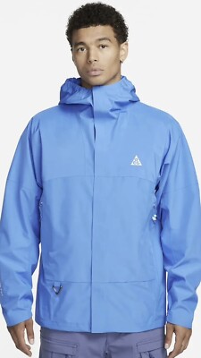 New NIKE ACG STORM-FIT CASCADE RAINS JACKET Blue Size M (DV9415