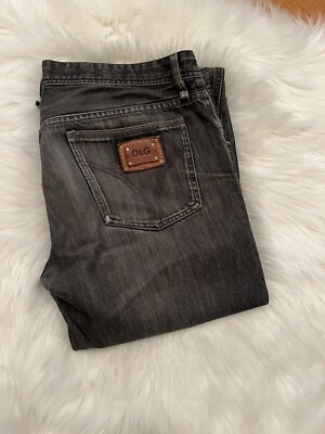 Dolce Gabbana D&G Mens Jeans 35 Distressed Straight Gray | eBay