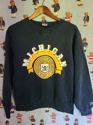 Vintage champion reverse weave sweatshirt 80's Michigan University