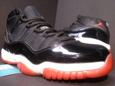 2001 NIKE AIR JORDAN XI 11 RETRO BLACK RED WHITE BRED PLAYOFF