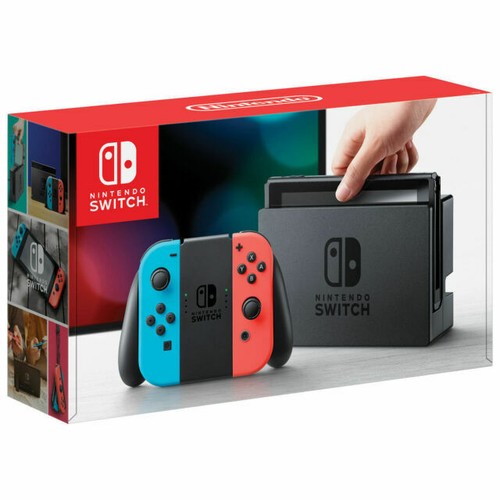 V1 Unpatched Nintendo Switch Red Blue Console Original Box Launch