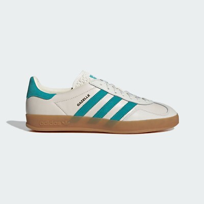 adidas Originals Gazelle Indoor Chalk White Gum JI2583 Men's Size