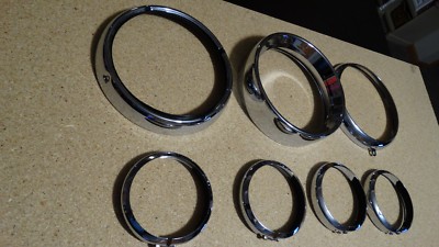 Harley Davidson Passing Lamp Trim Rings 69622-99A.69622-99B.69626