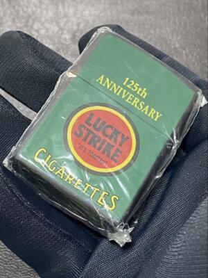 Zippo Lucky Strike 125th Anniversary Silver One Sided Processing