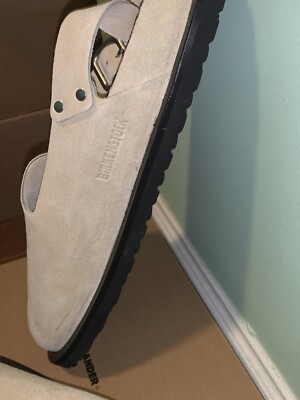 NEW NIB Jil Sander x Birkenstock Berlin Suede Clogs Mules - Sz EU