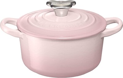 Le Creuset Baby Cocotte Rond Pot Bear Knob 14cm Shell Pink from