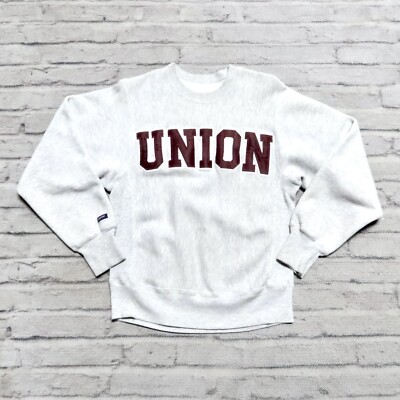 Vintage 90s Union Logo Crew Neck Sweatshirt Size S Made in USA