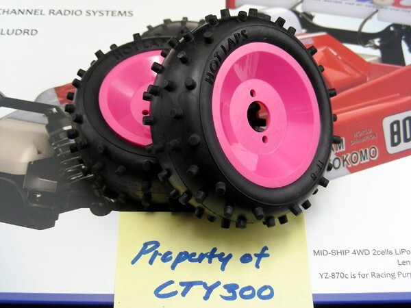 Yokomo YZ10 YZ870c Super Dog Fighter Front Pink Wheels TF8 Hot